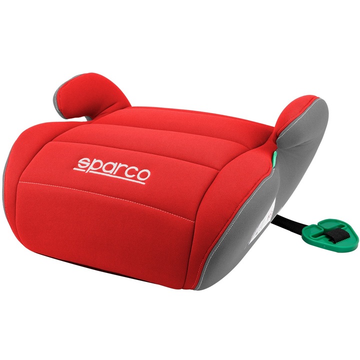 Столче за кола, Sparco F100KI I-SIZE, 125-150см, подвижна тапицерия, червено