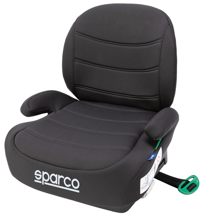 Детско столче за кола, Sparco, 125-150 см, 22-36 кг, черно