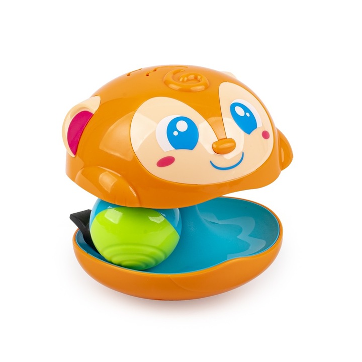 Интерактивна бебешка играчка, Dumel, звънче, +1 година, оранжево