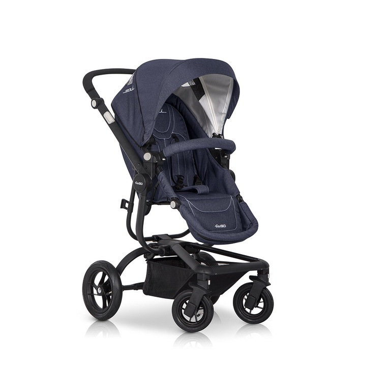 Бебешка количка, EasyGo Soul, деним, 80х59х108см