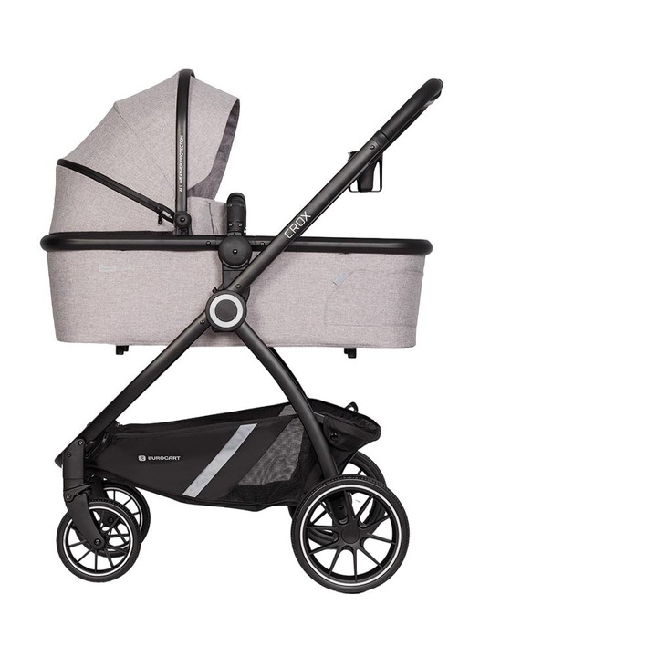Количка, Crox, Euro-Cart, с гондола, светло сива