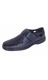Pantofi barbati casual din piele naturala, decupati, cu arici (scai), calapod lat, Bleumarin - Marime 40