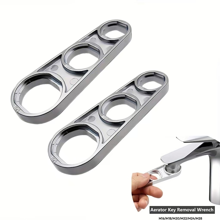 Set chei pentru robinet, zinc durabil, design ergonomic, 2 bucati