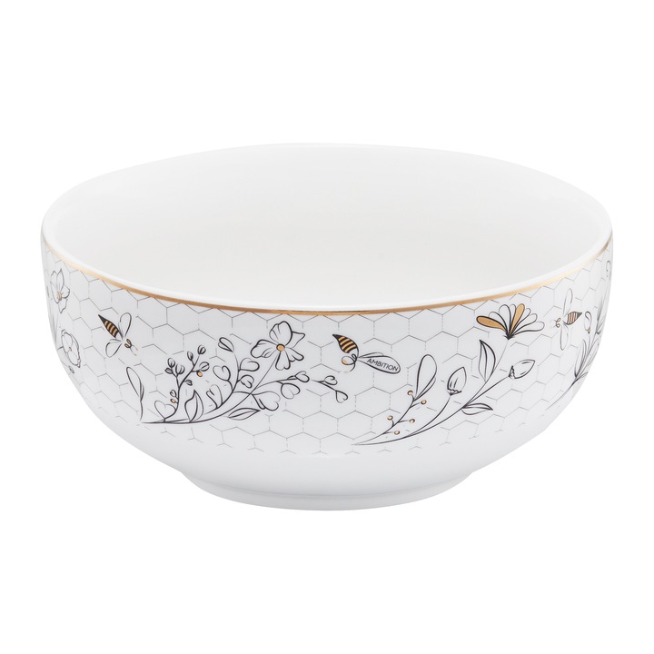Bol AMBITION Gold Bee, 13cm, portelan