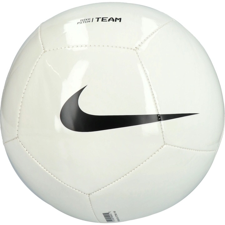 Minge fotbal Nike Pitch Team 25, alb, marimea 5