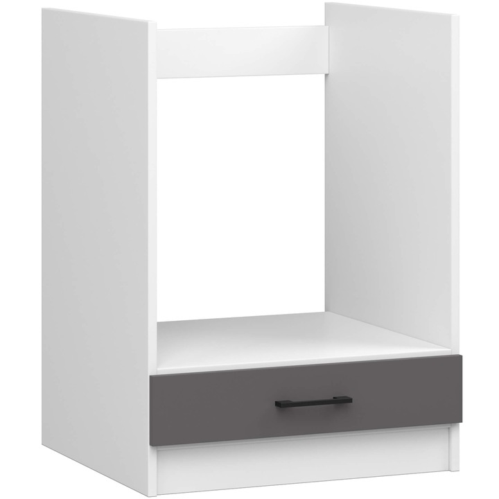 Dulap modular pentru cuptor OLIWIA S60, alb/gri, pentru bucatarie, 600x820mm