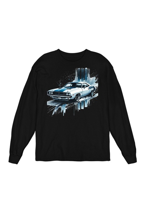 Bluza Femei, Fast and furious muscle cars, Blue-White Pontiac 23, Negru