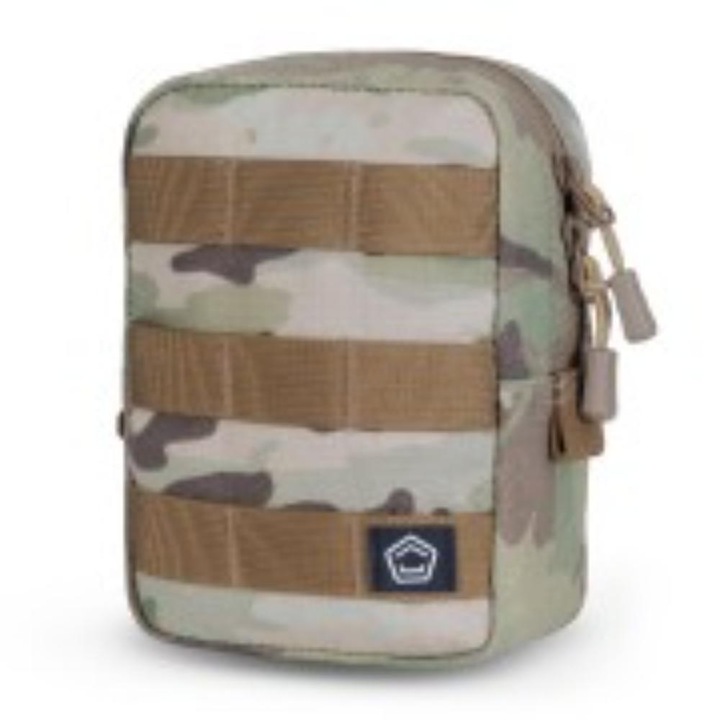 Раница Pentagon Multicam, 12x17x7 см, найлон, армейски дизайн, многоцветна