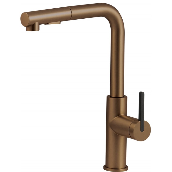 Deante fürdőszobai csaptelep kihúzható zuhanyzóval, króm