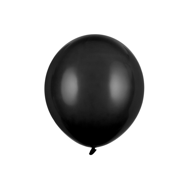 Pasztell fekete léggömbök, 43cm, 25 db-os készlet, PartyDeco