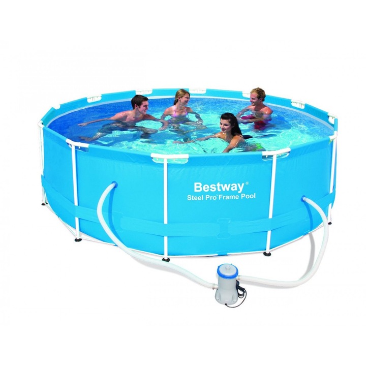 366*100 családi fémvázas medence szettben