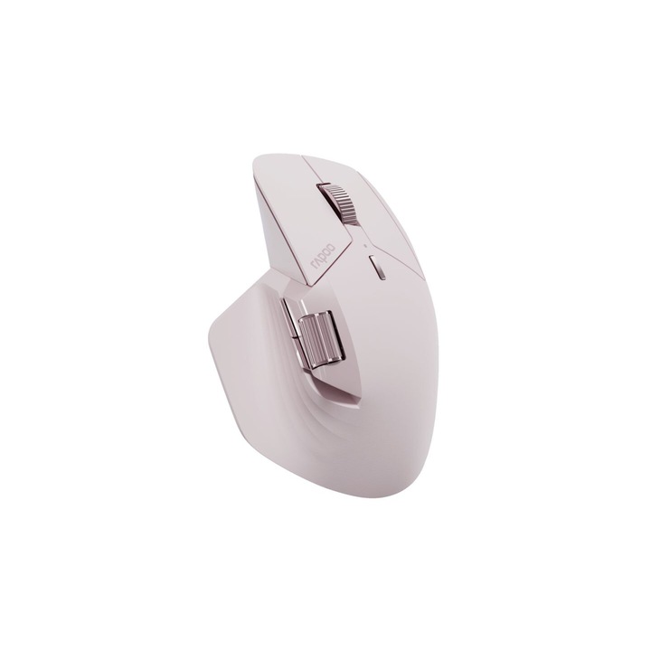 Mouse wireless Rapoo MT760M, Bluetooth, 4000DPI, roz