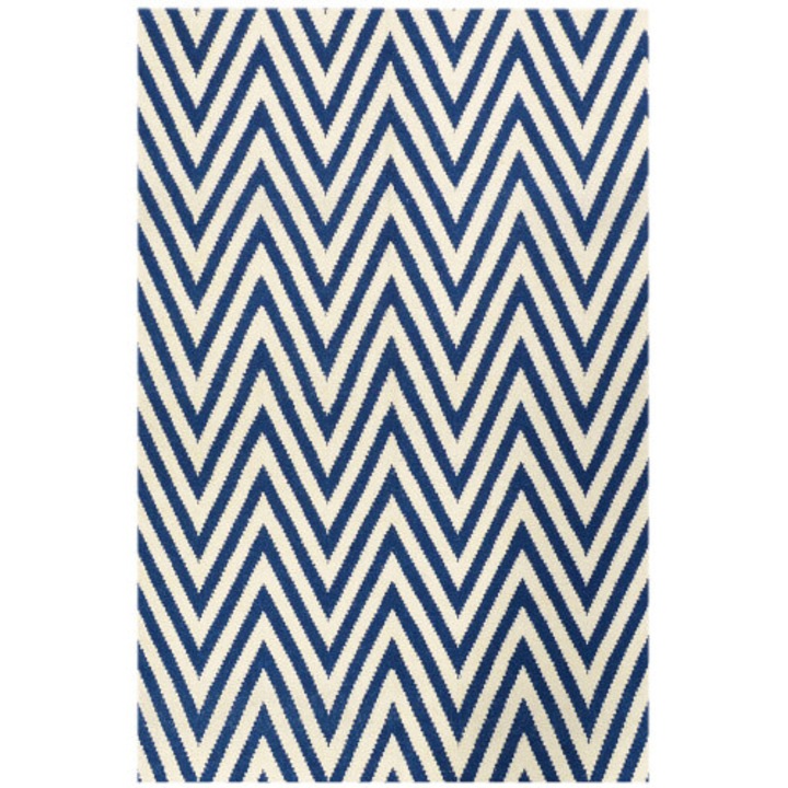Bakero Covor Kelim Zig Zag dark blue (120x180 cm)