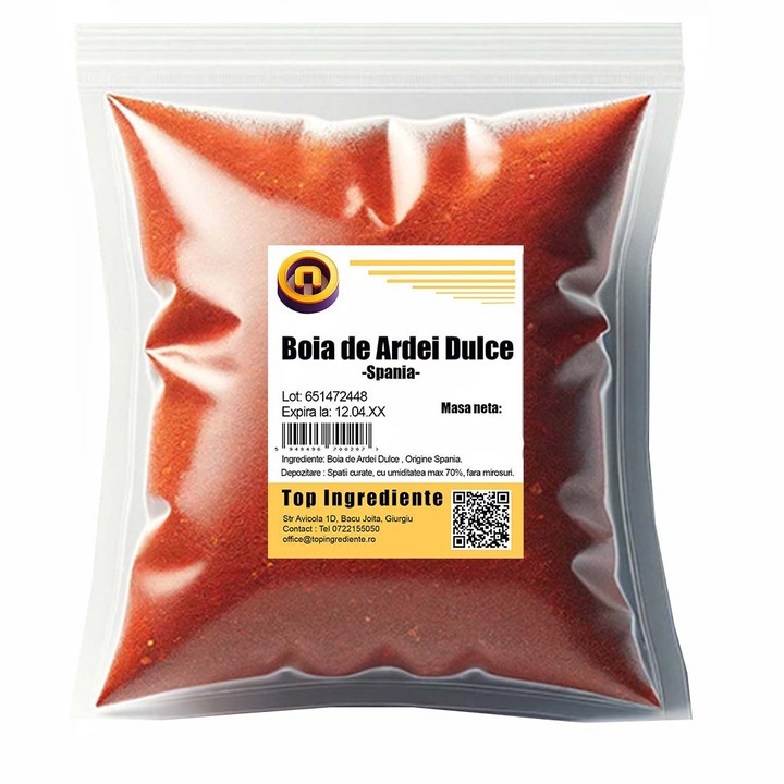 Boia de Ardei Dulce, Paprika Pulbere 100g