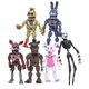 Figurine Five Nights At Freddy's, model PVC, dimensiuni 12-18cm, set de personaje