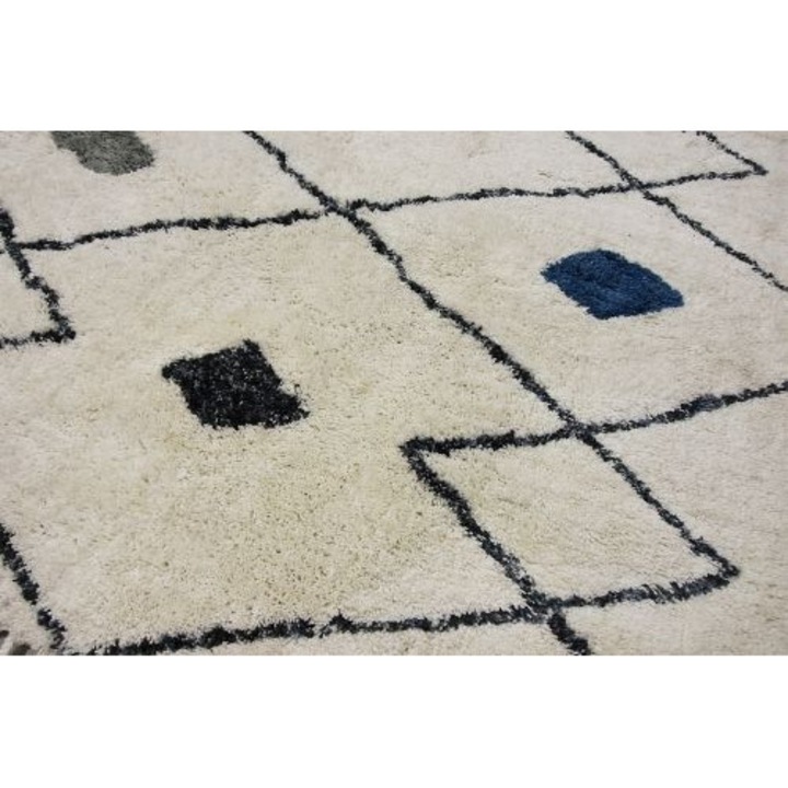 Bakero Covor Shaggy Rabat 02 ivory/denim (160x230 cm)