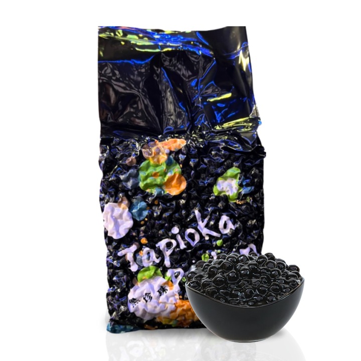Boba tápióka gyöngyök, buborékteához és desszertekhez, 3 kg, Efe Universe