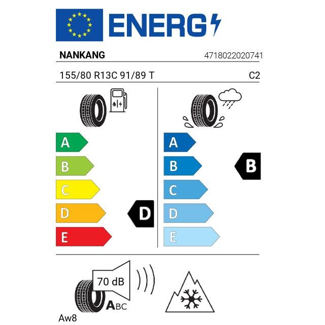 Anvelopa All Season 155/80 R13 C Nankang Aw8 91/89 T - eMAG.ro