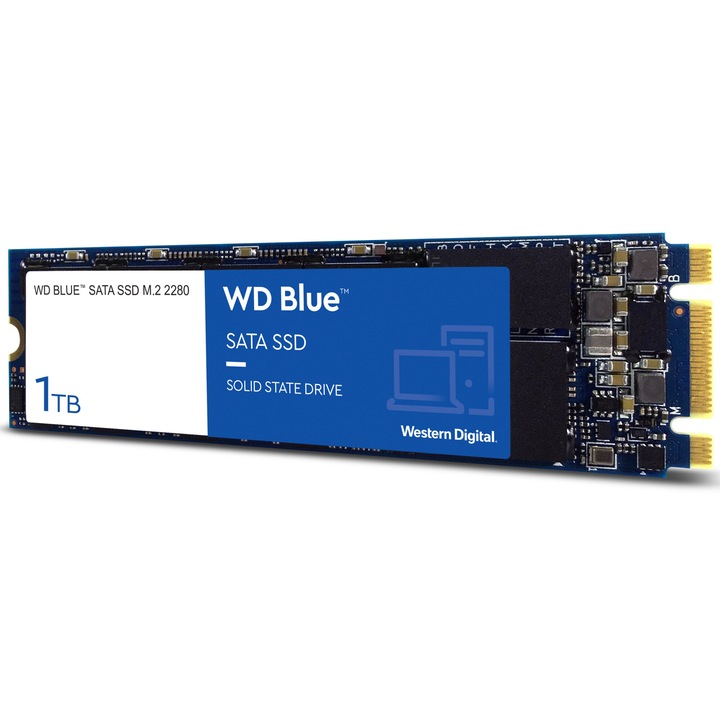WesternDigital Blue 3D SSD meghajtó, 1TB, M.2, SATA III