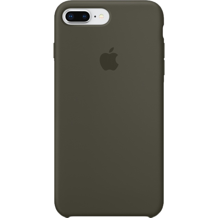 Предпазен калъф Apple за iPhone 8 Plus / iPhone 7 Plus, Силиконов, Dark Olive