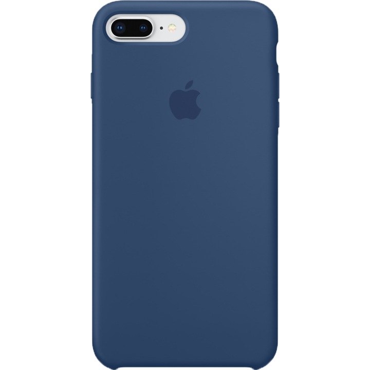 Защитен калъф Apple за iPhone 8 Plus / iPhone 7 Plus, Силикон, Цвят Blue Cobalt