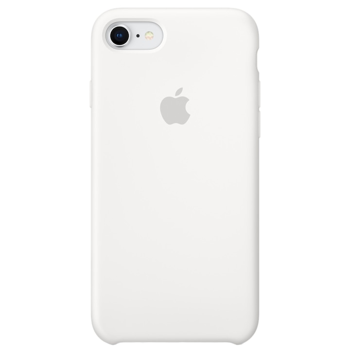 Защитен калъф Apple за iPhone 8 / iPhone 7, Силиконов, White