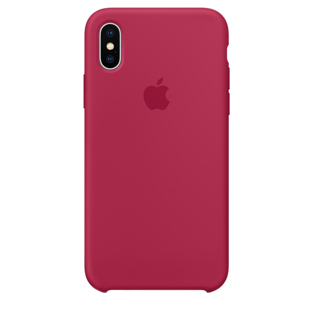 Husa de protectie Apple pentru iPhone X, Silicon, Rose Red