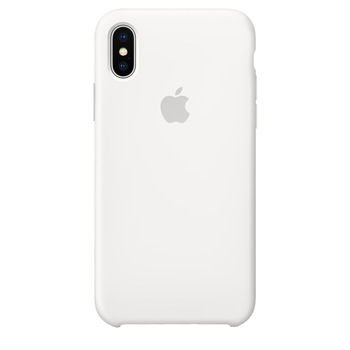Husa de protectie Apple pentru iPhone X, Silicon, White