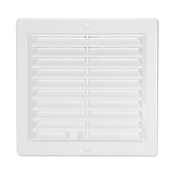 Rama aerisire cu jaluzele si inchizator, 20 x 20 cm, alb, Haco Rama aerisire cu jaluzele si inchizator, 20 x 20 cm, alb, Haco