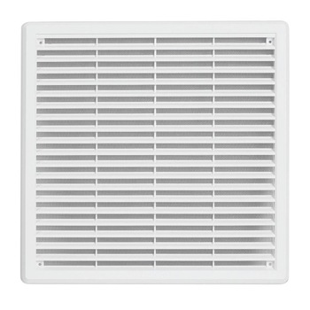 Rama de aerisire, acoperita cu plasa, 30x30 cm, alb, Haco Rama de aerisire, acoperita cu plasa, 30x30 cm, alb, Haco