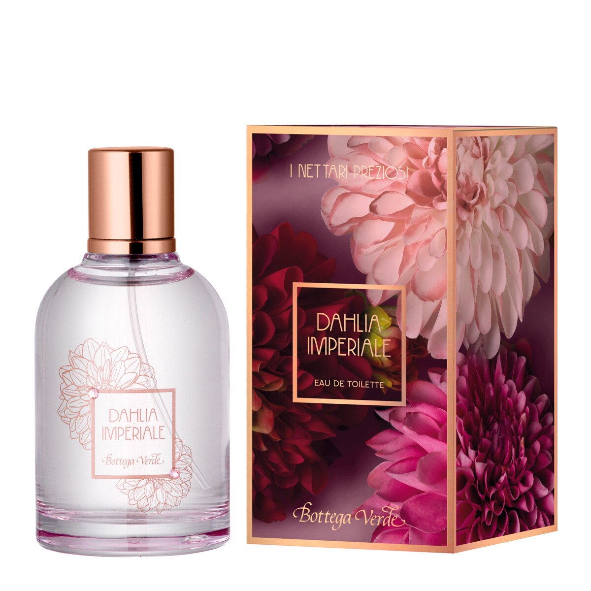 Apa de toaleta Dahlia Imperiale - I Nettari Preziosi, 75 ML, Bottega Verde