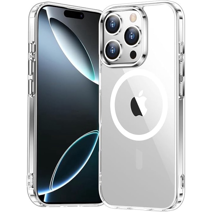 Калъф NGISTE EVYISPD® за iPhone 16 Pro, Spigen, поликарбонат, прозрачен/бял