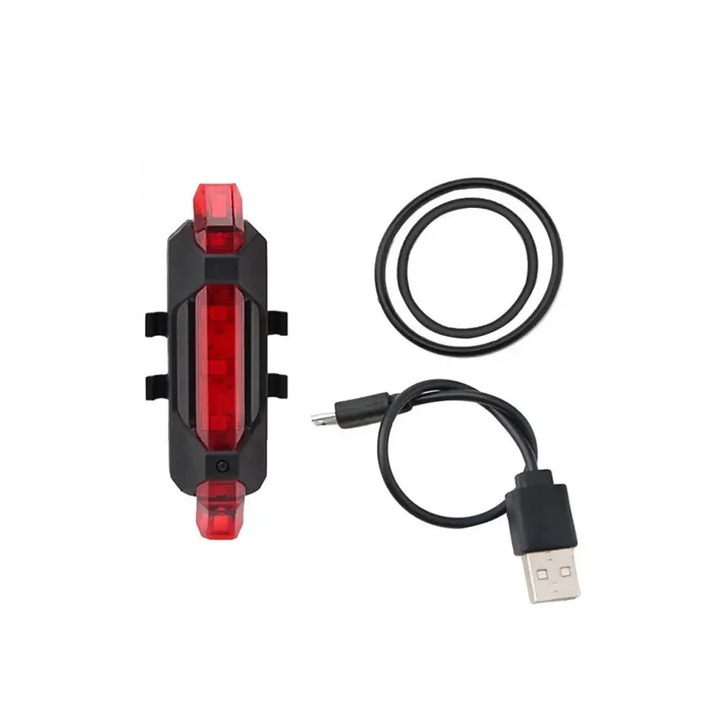 Lumina Stop licurici, Sedona, Plastic, USB BS-216, Negru/Rosu