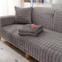 Husa protectie canapea, Hggzeg, Husa de canapea antiderapante, Ingrosare, Se poate spala la masina, Moale si elastic, Pentru coltare, canapele din piele si canapele din stofa, Poliester, 70*180cm, Gri