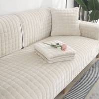 Husa protectie canapea, Hggzeg, Husa de canapea antiderapante, Ingrosare, Se poate spala la masina, Moale si elastic, Pentru coltare, canapele din piele si canapele din stofa, Poliester, 70*180cm, Alb