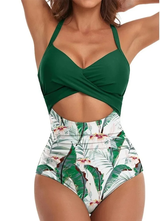 Costum de baie dintr-o singura piesa pentru femei, Imprimeu floral