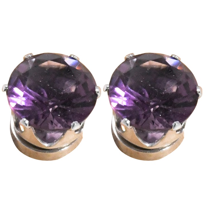 Cercei unisex Enforose, piatra magnetica, zirconiu