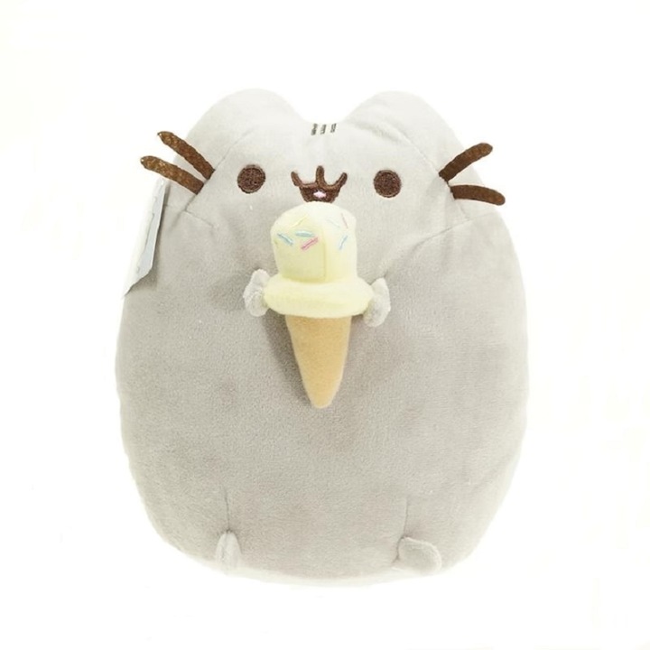 Плюшена играчка Pusheen Cat - Бисквита - 15 см, Супер сладка плюшена котка, Копринено усещане, Перфектен подарък, Носи компания и радост на децата, Подходяща за всички възрасти