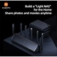 Router Xiaomi BE7000: WiFi 7 Tri-Band Power, Mesh, VPN, 1GB RAM, 1x USB 3.0, IPTV, MLO, NFC One touch connection, Full 4x 2.5G Adaptive ports, OFDMA, 7-way Independent Signal Amplifier, Future-proof speed & coverage, Build "Light NAS", Negru