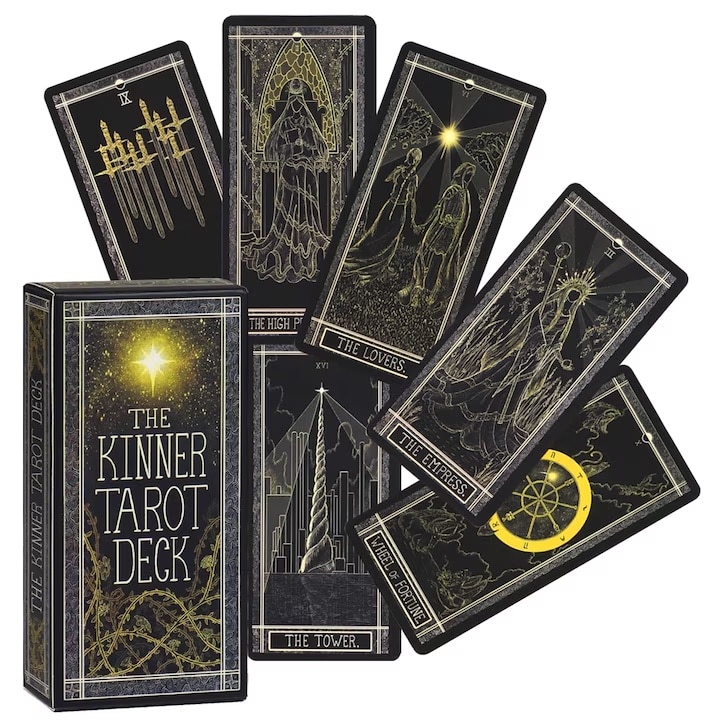 Set Tarot 78 carti, Kinner, Mini portabil 11x5, 3cm, Ghicitori