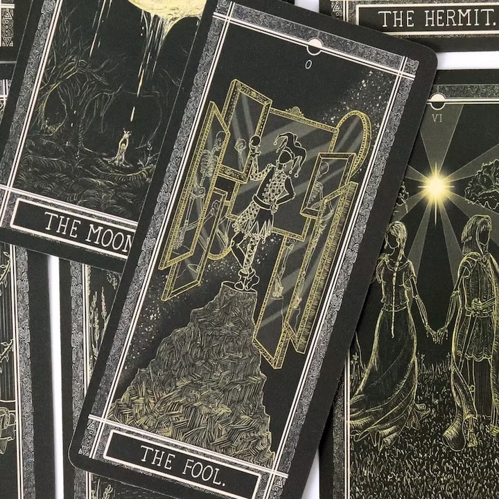 Set Tarot 78 carti, Kinner, Mini portabil 11x5, 3cm, Ghicitori