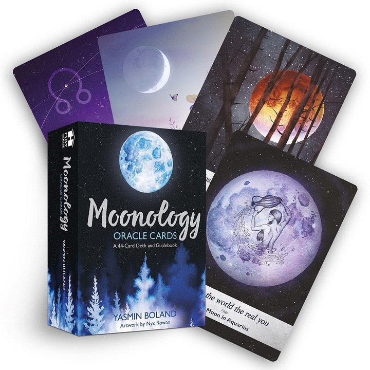 Carti Oracol Moonology, Set 44 Carti Astrologie Lunara, Ghid Ghicitori ...