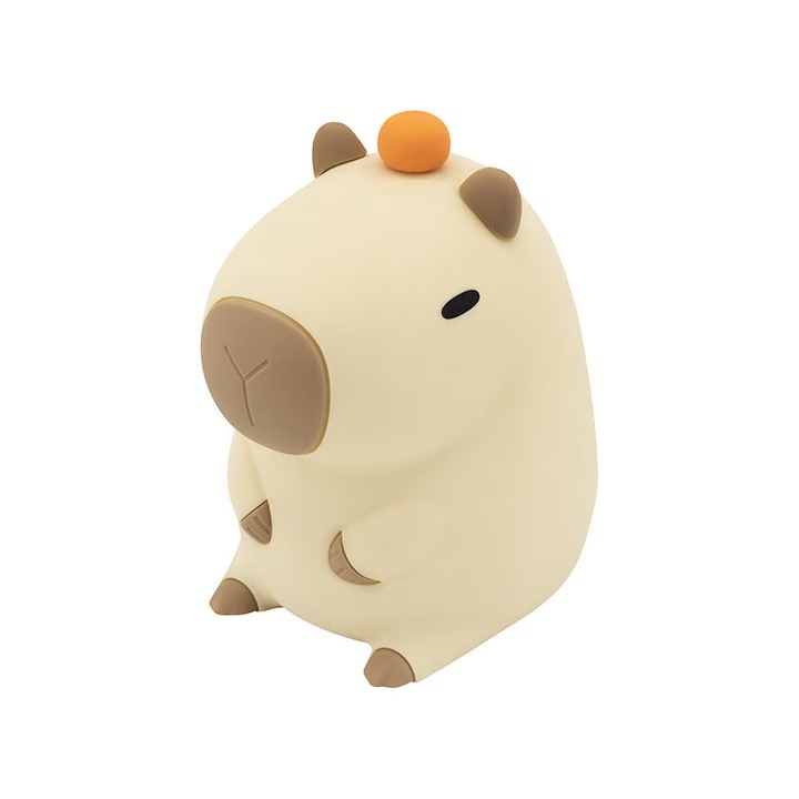 Нощна лампа Tracer Capybara, 1200mAh LED, 2 нива на мека светлина, защита за очите, 9-34 часа живот на батерията, идеален подарък за сън/релаксация