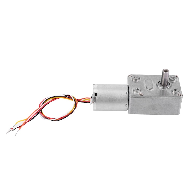 Fara Motor Motor cu vierme fara perii DC 12/24V, Motor cu reductor de reducere a ...