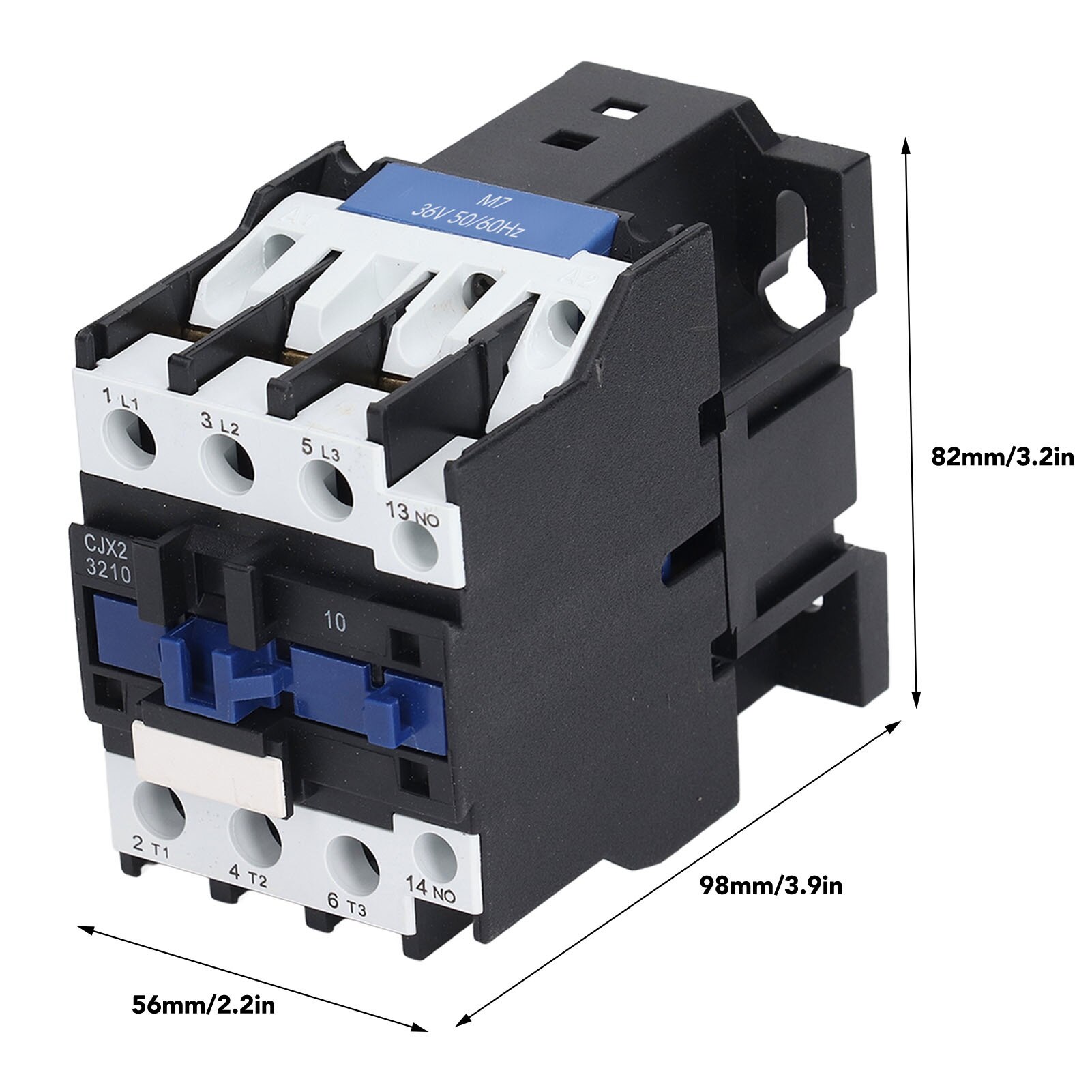 Contactor AC 32A 3 Poli 3 Faze Contact Argint Normal Deschis Contactor ...