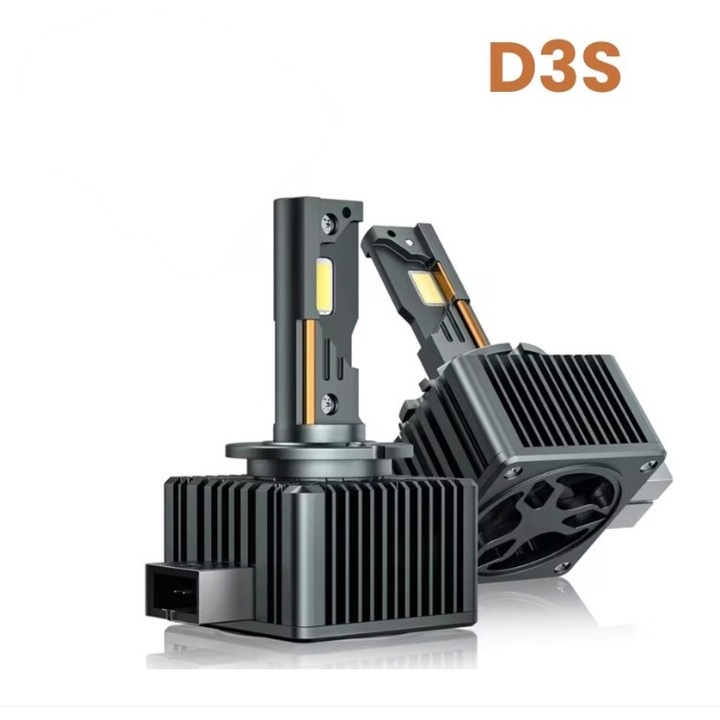 2 db HID-LED átalakító izzó készlet, D3S led, 70W, 12.000 lm, carrlinechoo®, rézmag, alumínium hűtőborda, prémium