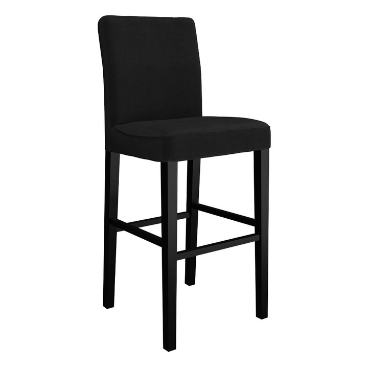 Scaun de bar Brizot, MIRJAN24, negru, 45x52x105 cm