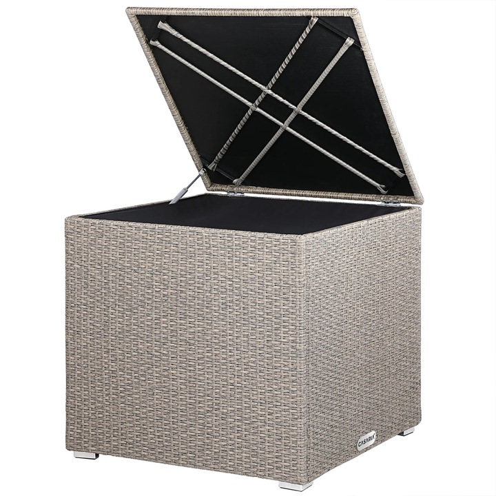 Cutie depozitare Casaria, 318L, 75 x 75 x 70 cm, Crem