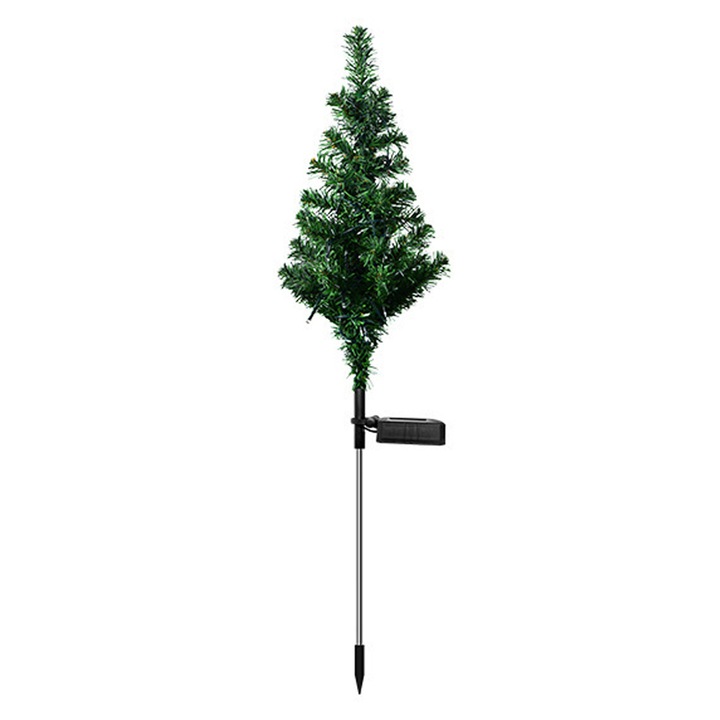 Lampa solara pentru brad de Craciun, Enforose, 70cm, iluminare 6-12 ore, decorativa pentru gradina