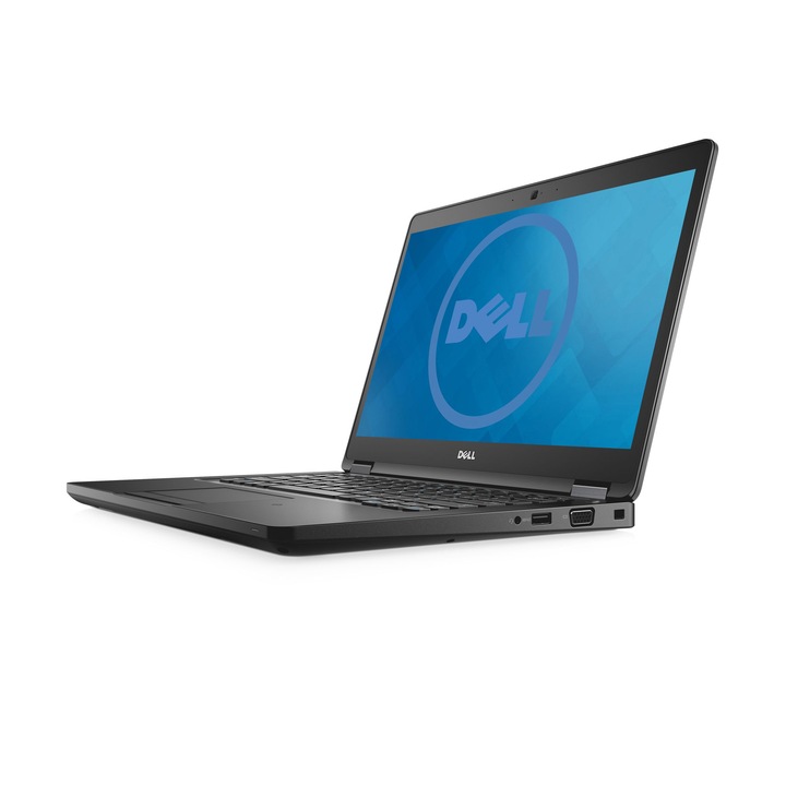 Лаптоп Dell Latitude 5480 с процесор Intel® Core™ i3-7100U 2.40 GHz, Kaby Lake, 14", 4GB, 500GB, Intel® HD Graphics 620, Linux, Ултрапреносим, Black